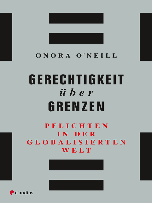 Title details for Gerechtigkeit über Grenzen by Onora O'Neill - Wait list